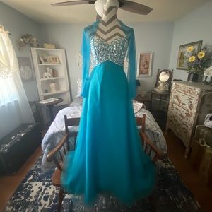 Aqua Prom Dress